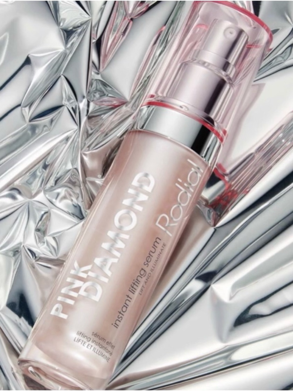 Rodial Pink Diamond Instant Lifting Serum — Pale Pink & Silver